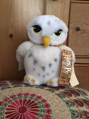 Vintage 2001 Trudi Vivid Harry Potter Hedwig White Owl Soft Plush Toy 7" - Image 1 of 4