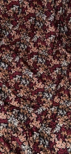 Tela viscosa hojas multicolores negra 58"" PRECIO POR METRO - Imagen 1 de 2