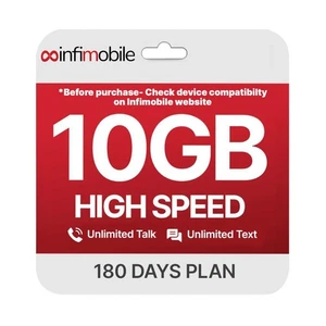 $12.6/Month | Prepaid Unlimited Plan: 6 Months | 10GB High-Speed Data Per Mon... - Picture 1 of 7