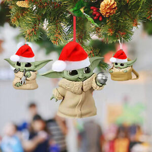 1/9 Pcs Pendant Yoda Christmas Gift Decoration Car Decoration Baby Santa Claus