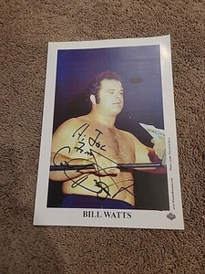 COWBOY BILL WATTS WRESTLING ALL STARS SIGNED AUTOGRAPHED 8x10 - Picture 1 of 4