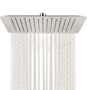 Luxury Rain Shower Head Stainless Steel Rainfall Showerhead Sprayer Ultra Thin - Picture 1 of 25