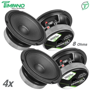 4x Timpano Audio TPT-MD6-8 Pro Audio Midrange Loudspeaker 6 Inch 8 Ohm 2400 W - Picture 1 of 7