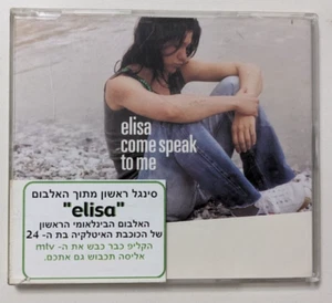 ELISA come speak to me PROMO  ISRAELI PROMO CD single - Picture 1 of 2