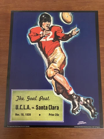 1939 UCLA Vintage Football Poster - Great For Framing Cover
