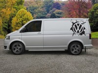 Huge VW Logo Vinyl Sticker Decal For Transporter T4 T5 T6 Campervan x 2 