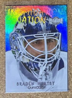 2020-21 Skybox Metal Universe Intimidation Nation Braden Holtby #IN-15 - Image 1 of 2
