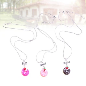 3pcs Necklace Children Pendant Necklace Best Friend Gifts Girls - Picture 1 of 11