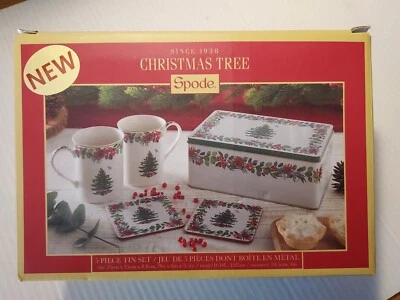 Juego de tazas y *posavasos* (ver disco) Spode Christmas Tree Collection juego de 5 piezas  Foto 1 de 4