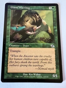 MTG Magic The Gathering Judgment Giant Warthog Common LP - Picture 1 of 2