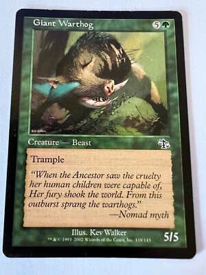 MTG Magic The Gathering Judgment Giant Warthog Common LP - Image 1 of 2