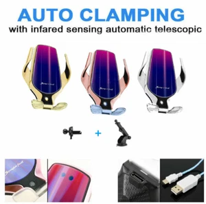 R9 Automatic Clamping Wireless Car Charger Air Vent, Windshield, Dashboard Mount - Bild 1 von 3