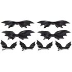 8 Pcs Halloween Hair Accessories Clips for Girls Bat Black Child Wing