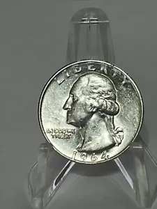 1964-P Washington Quarter, 90% silver, Condition, XF or better Stock Photo - Picture 1 of 2