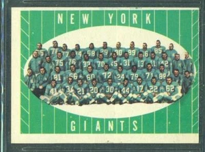 1961 TOPPS # 93 NEW YORK GIANTS TEAM QUASI NUOVO O/C - Foto 1 di 1