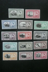 FALKLAND ISLANDS KING EDWARD VIII 1936 MNH FACSIMILE DEFINITIVES SET OF 14 - Picture 1 of 3