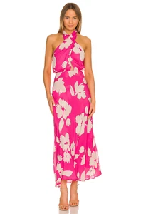 VELVET By Graham & Spencer Tatum Maxi Dress Pink S $279 E4 - Picture 1 of 3
