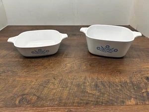 Corning Ware Petite Cornflower Blue Auflaufform ohne Deckel P-43-B & P-41-B (2) - Bild 1 von 7
