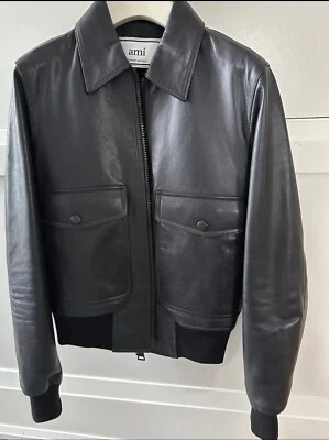 Chaqueta de cuero AMI Alexandre Mattiussi XS Foto 1 de 4