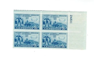 1952 US STAMP Scott #1007  4-Block  3c FVF MNH - Picture 1 of 1