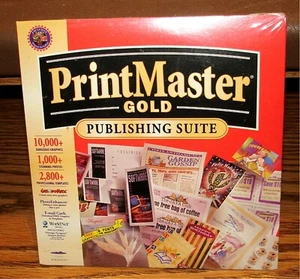 PrintMaster Gold Publishing Suite - Mindscape 1997 CD-ROM PC Windows 95, 3.x - Picture 1 of 3