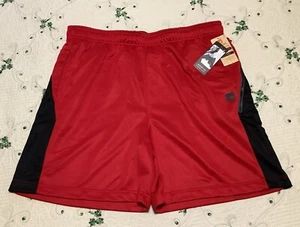 MEN NWT SIZE 3XL "AND1" RED/BLACK BASKETBALL DRAWSTRING CASUAL SHORTS 40" WAIST - Picture 1 of 8
