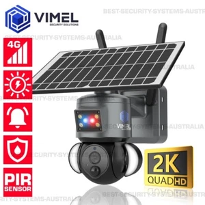 4G Solar Camera Security Construction Site Cam Monitoring 2K Farm Battery SIM - Picture 1 of 15
