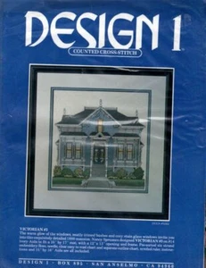 Neu in Verpackung!!DESIGN 1 VIKTORIANISCHES HAUS #3 GEZÄHLT KREUZSTICH SET #N262 - Bild 1 von 2