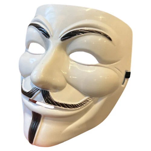 Maschera Vendetta Maschera Anonima Perfetta per Carnevale Carnevale e Stile Hacker - Immagine 1 di 1