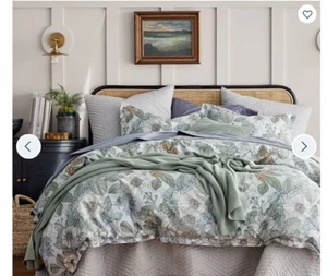 New The Company Store Mona Floral Sateen Full Duvet Cover - Picture 1 of 8