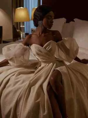 Vestidos de noiva personalizados divididos luxo lantejoulas brilhantes Vestidos De Novia femininos - Imagem 1 de 4