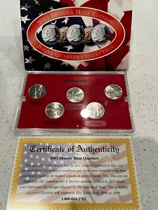 2001 Denver Mint Edition State Quarter Collection New - Picture 1 of 1