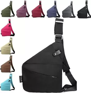 Anti Theft Travel Bag, Cross Body Travel Bag, Slim Sling Bag - Picture 1 of 35