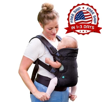 Portabebés ergonómico con asiento de cadera para recién nacidos y niños pequeños - Image 1 of 4