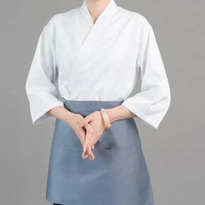 Happi Sushi Chef Coat Serving Short Kimono Sushi Chef Jacket Hotel Uniform Hot - Picture 1 of 6