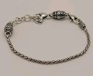 Brighton Silver Barrel Charm Bracelet NWOT - Picture 1 of 2