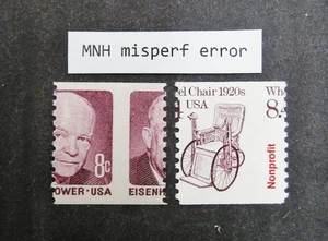 nystamps US Errors,Freak,Oddities Stamp Mint OG NH Misperf Error O3x1114 - Picture 1 of 2