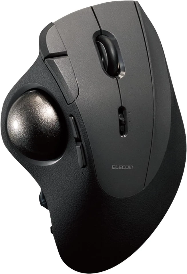 ELECOM Trackball Mouse IST PRO Multi-Connection 10 Buttons M-IPT10MRSBK - Image 1 of 4