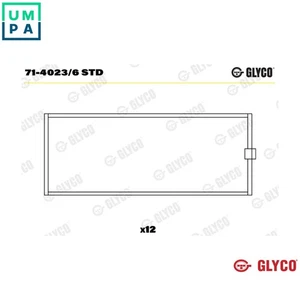 CONNECTING ROD BEARING 71-4023/6 STD STD FOR D9A260/D9A300/D9A340/D9A380 9.4L - Picture 1 of 9
