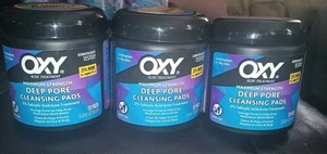 Nuevo Oxy Acné Tratamiento Limpieza Profunda de Poros Almohadillas Defensa Diaria 70ct Paquete de 3 - Imagen 1 de 3