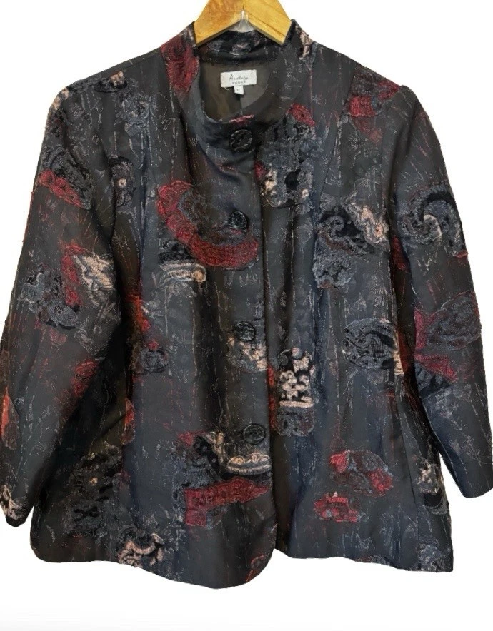 Blazer Y2K Tapiz Forrado Columpio WM 1X Gris Renacimiento Regal Foto 1 de 4