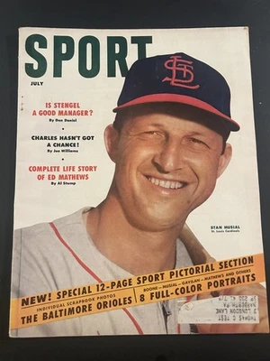 Revista deportiva 1954 St Louis Cardinals Stan Musial Jackie Robinson Rock Marciano Foto 1 de 4