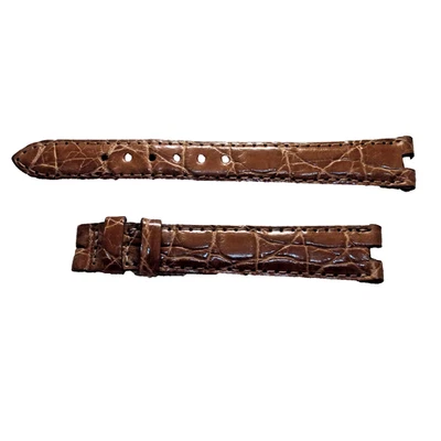 NEW NOS Genuine Cartier LadiesTan Alligator  2pc Strap 14mm - Image 1 of 4