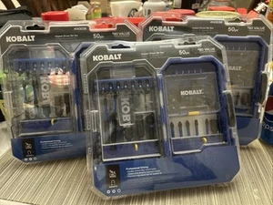 LOT of 3 Kobalt SpeedFit 50 PC Drill & Drive Sets 2-in-1 Connector #0350030 NIB - Picture 1 of 18