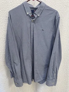 Vineyard Vines Herren Slim Blau Weiß Gingham Oxford Hemd 100% Baumwolle Größe XL - Bild 1 von 7