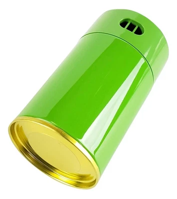 Japanese matcha storage tin / convenient air-tight dual hole system - Image 1 of 4