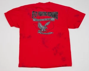 VIntage VT-21 Redhawks U.S. Navy Training Squadron Size Med T-Shirt Navy Air - Picture 1 of 18