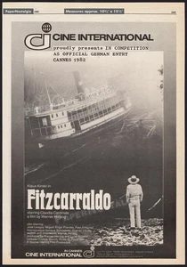 FITZCARRALDO - Original 1982 Trade AD / poster _ Werner Herzog - Klaus Kinski - Picture 1 of 1
