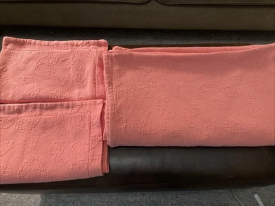 Funda Superior King Matelasse 2 fundas de almohada diseño cachemir rosa 100 % algodón Foto 1 de 4