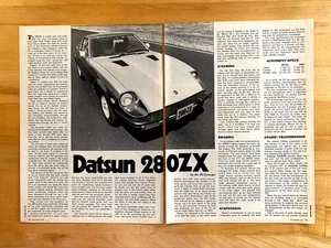 1978 Printanzeige Datsun 280-ZX 5 Seiten mit Spezifikationen - Bild 1 von 3